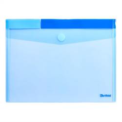 A4 folder with velcro closure, 12 folders in assorted colors