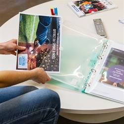 A4 perforated folders, 12 folders in assorted colors
