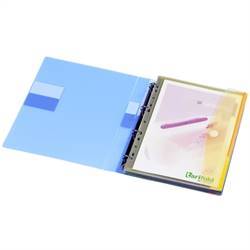 A4 perforated folders, 12 folders in assorted colors