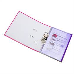 A4 perforated folders, 12 folders in assorted colors