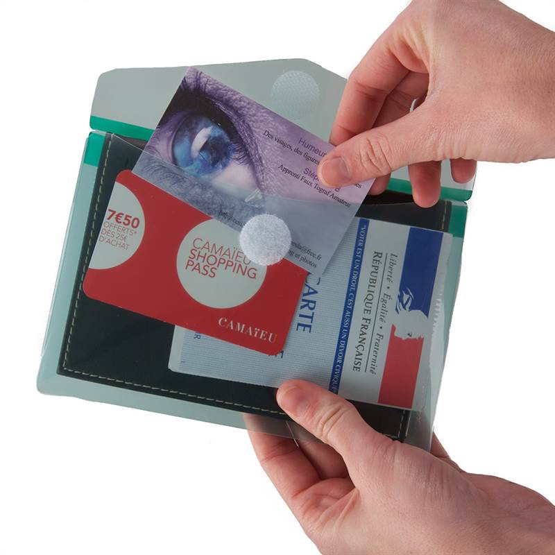 A6 folder, landscape, velcro closure, 6 trendy colors