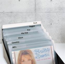 CD Dividers incl. labels with pre-printed genres - 24 pcs. 