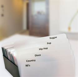 CD Dividers incl. labels with pre-printed genres - 24 pcs. 