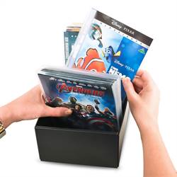 DVD sleeves for DVD storage - room for cover - 100 pcs.