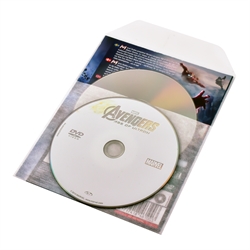 Single / Double DVD sleeve with felt for DVD storage - 50 pcs.