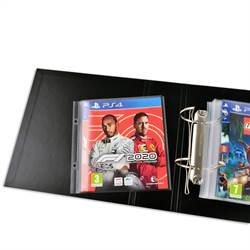 PS4 sleeves with binder holes, space for cover - 25 pcs.