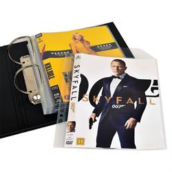 DVD binder for DVD pockets and DVD storage 