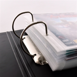 Single / Double DVD sleeve with felt and binder holes for DVD storage - 50 pcs.